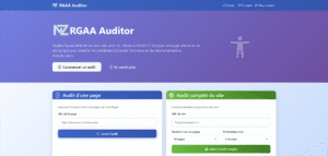 RGAA Auditor page principale